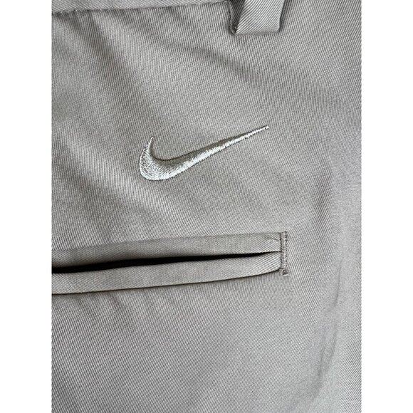 Nike Golf Shorts Mens 35 Dri Fit Flat Front Tan Standard Fit Stretch Outdoor - Picture 9 of 10